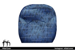 تصویر روکش صندلی پژو 206 – 207 پارچه فابریک رنگ آبی 