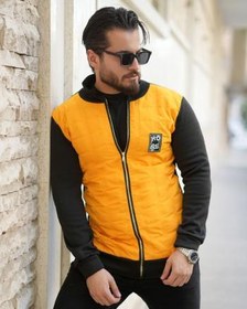تصویر کاپشن مردانه مدل sorena (زرد) 