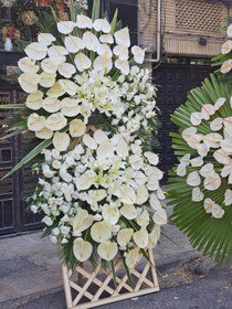 تصویر تاج گل لاکچری تسلیت کد 754 Funeral Flower Code 754