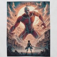 تصویر تیشرت مدل اتک آن تایتان طرح Artwork Attack on Titan t-shirt, Artwork design