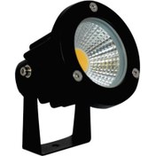 تصویر جت لایت ال ای دی گرد لنزدار متحرک پرنور لوکس نورپردازی ستون و نما 7 وات FEC کد 1507 