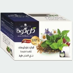 تصویر دمنوش گیاهی مخلوط گلکوه بسته 15 عددی 