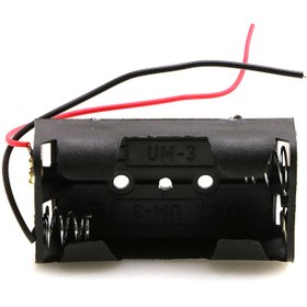 تصویر جا باتری قلمی 2 تایی سیم دار Two Battery compartment