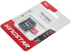 تصویر کارت حافظه microSDXC کینگ استار کلاس 10 استاندارد UHS-I U1 سرعت 85MBps همراه با آداپتور SD ظرفیت 128 گیگابایت 