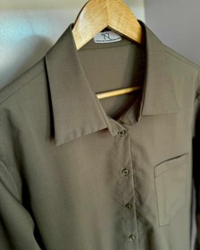 تصویر شومیز طرح راما سبز زیتونی Rama Over Shirt | Olive-green