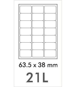 تصویر لیبل مات 21 قسمتی A4 - Novajet 