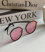 تصویر عينك آفتابي برند Fendi زنانه فریم فلزی گلبهی ترند يووي 400 