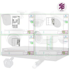 تصویر نقشه دوربین مداربسته ساختمان اداری – تجاری 19 طبقه 