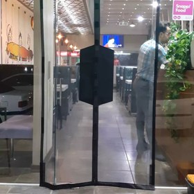 تصویر ضربه گیر چرمی برای دوام بیشتر پرده توری مغناطیسی 