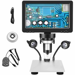 تصویر میکروسکوپ دیجیتال 1200X Portable Digital Microscope دارای نمایشگر 7 اینچی مدل DM9 