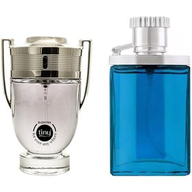 تصویر پک دو عددی عطر جیبی مردانه مدل Invictus و Desire Blue حجم 35 میلی لیتر النترا تاینی Elentratiny Invictus And Desire Blue Parfume For Man