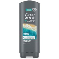 تصویر ژل شستشوی صورت و بدن مردانه داو Dove Men+Care با عصاره نمک دریایی و مرکبات 