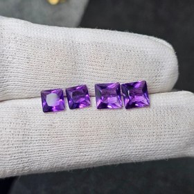 تصویر ست نگین سنگ آمیتیست معدنی کد 36493 