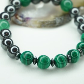 تصویر دستبند مالاکیت حدید کد310194 