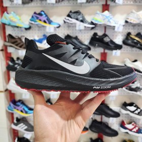 تصویر کفش نایک ایر زوم سیاه قرمز زنانه و پسرانه - nike air zoom 