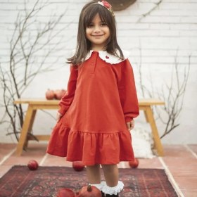 تصویر پیراهن یقه گلدوزی 