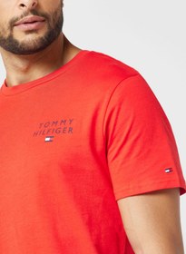 تصویر تیشرت یقه گرد لوگو برند Tommy Hilfiger Logo Crew Neck T-Shirt