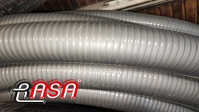 تصویر شیلنگ خرطومی طوسی دو اینچ 36 متری Two inch 36 meter gray hose