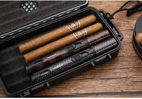 تصویر فندک گازی اتمی قلمی تک شعله برند HONEST اورجینال 