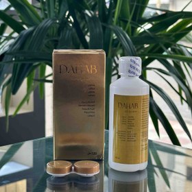 تصویر مایع لنز چشم DAHAB 120ml به همراه جالنزی 