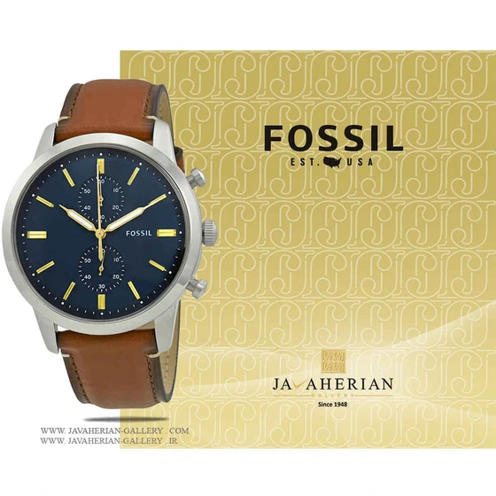 Fossil townsman chronograph outlet blue