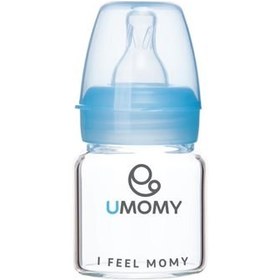 تصویر شیشه شیر پیرکس دهانه کلاسیک یومامی 0 تا 6 ماه 60 میلی لیتر Umomy Classic Neck Baby Pyrex Bottle 0-6m