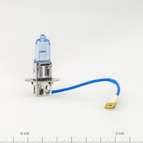 تصویر لامپ گازی H3 (سیم دار) 12 ولت 55 وات یخی 
