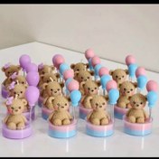 تصویر گیفت تدی وارمری مناسب برای تولد جشن اسم شمع تدی و... 