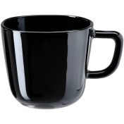 تصویر ماگ شیشه ای مشکی ایکیا مدل BACKIG ظرفیت ۳۷۰ میلی لیتر 