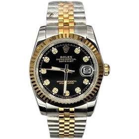 تصویر خرید قسطی | ساعت رولکس زنانه دو رنگ دیت جاست سایز 2 DatejustGS4413b 