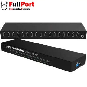 تصویر اسپلیتر 16 پورت HDMI ورژن 2.0 فرانت مدل FN-V2116 FARANET FN-V2116 HDMI Splitter V2.0 16 Port