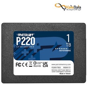 تصویر هارد اینترنال پتریوت مدل P220 • ظرفیت 1TB 