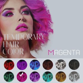 تصویر اسپری مو رنگی پرفکت شماره 04 سرخابی Magenta (150 میل) Perfect magenta Temporary Hair Color Spray NO.04-150ml