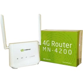 تصویر مودم LTE مبین نت مدل MN4200 به همراه سیم کارت 4.5G و 300 گیگابایت اینترنت 12 ماهه 