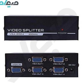 تصویر اسپیلتر 4 پورت VGA مدل VGA-2004 4 port VGA splitter model VGA-2004