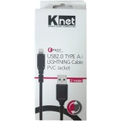 تصویر کابل تبدیل USB به Linghtning کی نت مدل -PVC Jacket طول 1.2 متر 