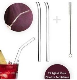 تصویر نی 9 میلی متر در 2. پیپ شیشه ای و تمیز کردن برس Yenigeldi 