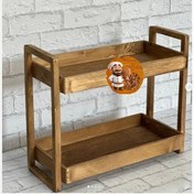 تصویر استند چوبی ترمو 2 طبقه 