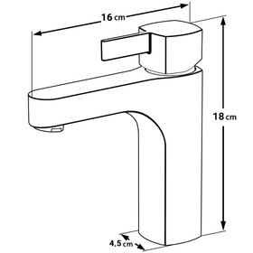 تصویر شیر روشویی کاویان مدل ساتین Kavian satin model faucet