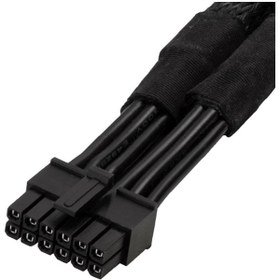 تصویر کابل مبدل برق کارت گرافیک سیلوراستون PP12-PCIE (12 پین) ا CABLE power SilverStone PP12-PCIE CABLE power SilverStone PP12-PCIE