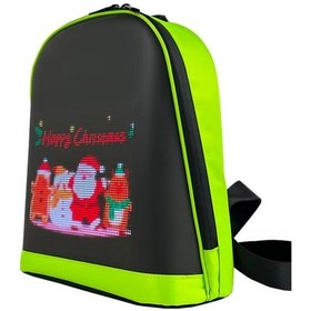 تصویر کوله پشتی ال ای دی با صفحه نمایش هوشمند LED Backpack 