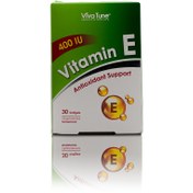 تصویر ویتامین ای ویوا تیون 400 واحدی 30 عددی Viva Tune Vitamin