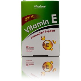 تصویر ویتامین ای ویوا تیون 400 واحدی 30 عددی Viva Tune Vitamin