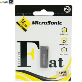 تصویر فلش مموری میکروسونیک مدل Flat ظرفیت 16 گیگابایت Microsonic Flat Flash Memory - 16GB