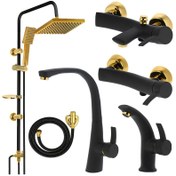 تصویر ست شیرآلات فراست پویا مدل درسا MT-14 مجموعه 6 عددی 