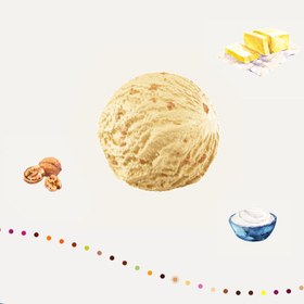 تصویر بستنی خشک کره گردو در دانه - 40 گرم 