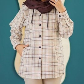 تصویر شکت فوتر کلاه دار چهار خونه 