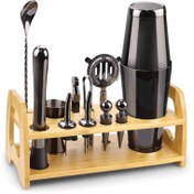 تصویر ست بار سرد 12 تکه دودی Bartender Kit Cocktail Shaker Set