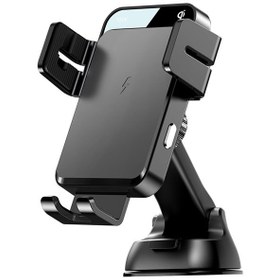 تصویر پایه نگهدارنده و شارژ وایرلس جویروم Joyroom Wireless Charging Car Holder JR-ZS219 