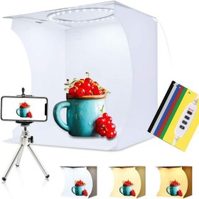 تصویر چادر عکاسی پلوز ابعاد 30×30 سانتی متر مدل PULUZ 30cm Photo Studio Light Box 